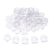 50x Empty Round Makeup Jar Pot Travel Cream Powder Cosmetic Container 5g Clear