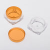 50x Empty Round Makeup Jar Pot Travel Cream Powder Cosmetic Container 5g Orange