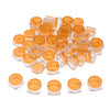 50x Empty Round Makeup Jar Pot Travel Cream Powder Cosmetic Container 5g Orange