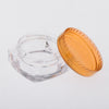 50x Empty Round Makeup Jar Pot Travel Cream Powder Cosmetic Container 5g Orange