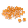 50x Empty Round Makeup Jar Pot Travel Cream Powder Cosmetic Container 5g Orange