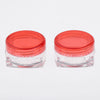 50x Empty Round Makeup Jar Pot Travel Cream Powder Cosmetic Container 5g Red