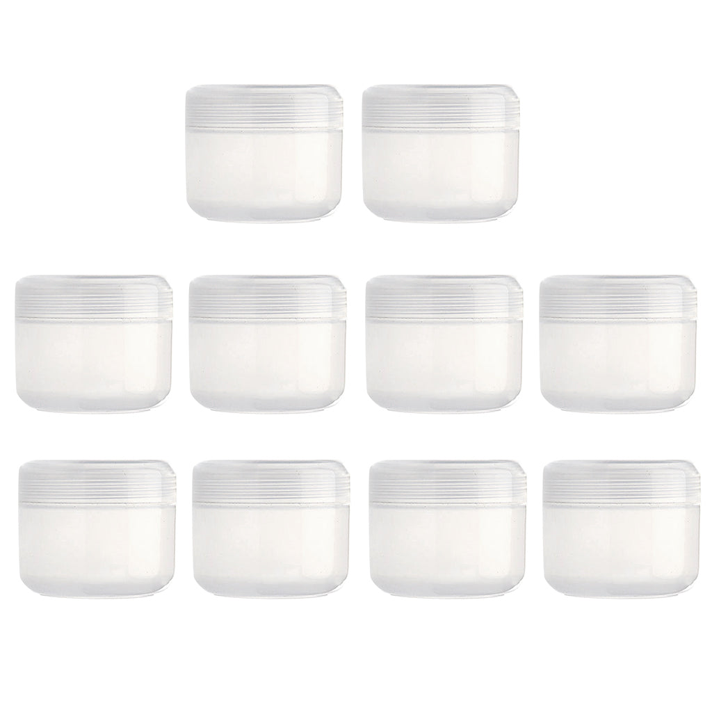 Refillable Plastic Empty Face Cream Cosmetic Container with Lid Clear-100g