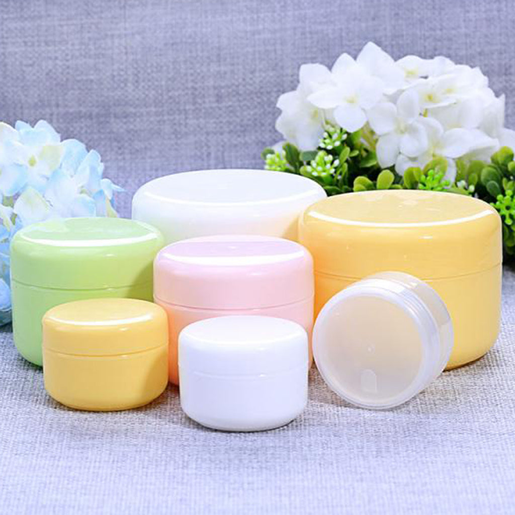 Refillable Plastic Empty Face Cream Cosmetic Container with Lid Clear-100g