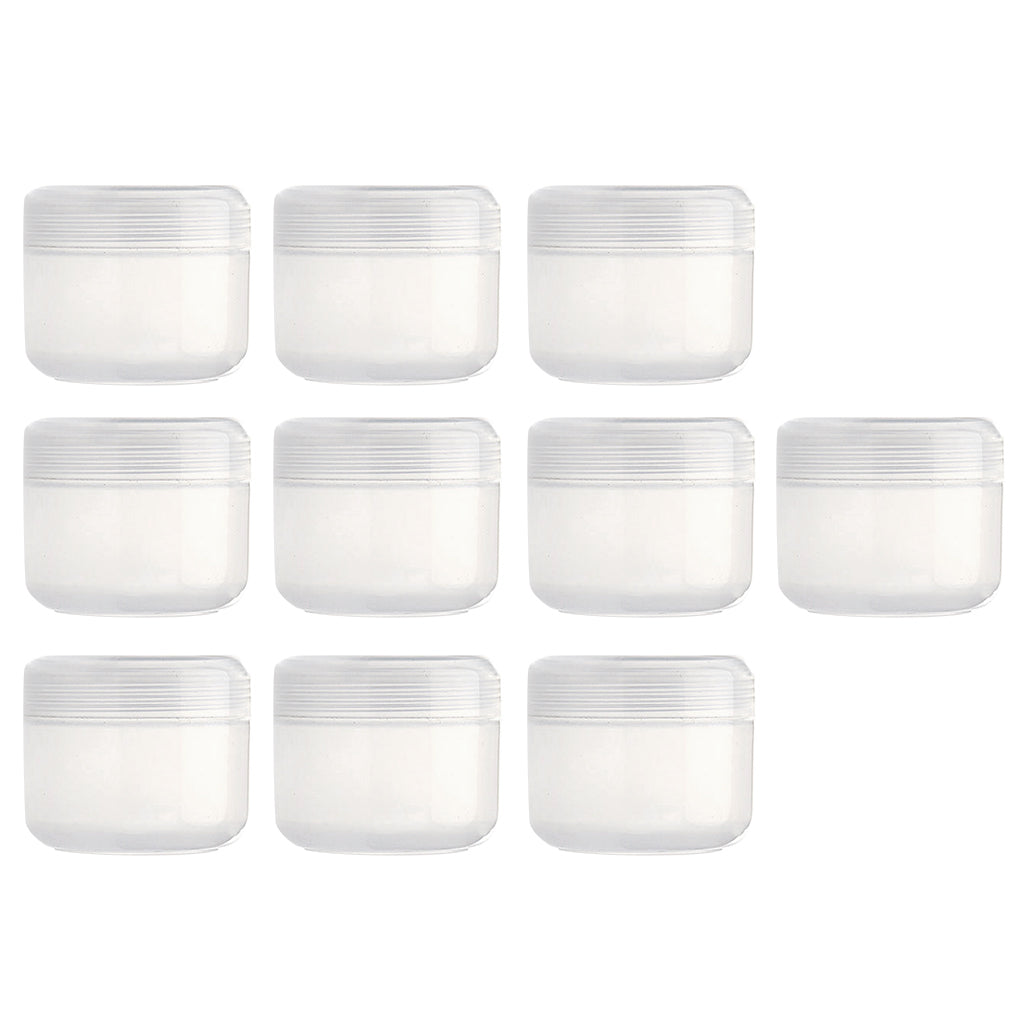 Refillable Plastic Empty Face Cream Cosmetic Container with Lid Clear-100g