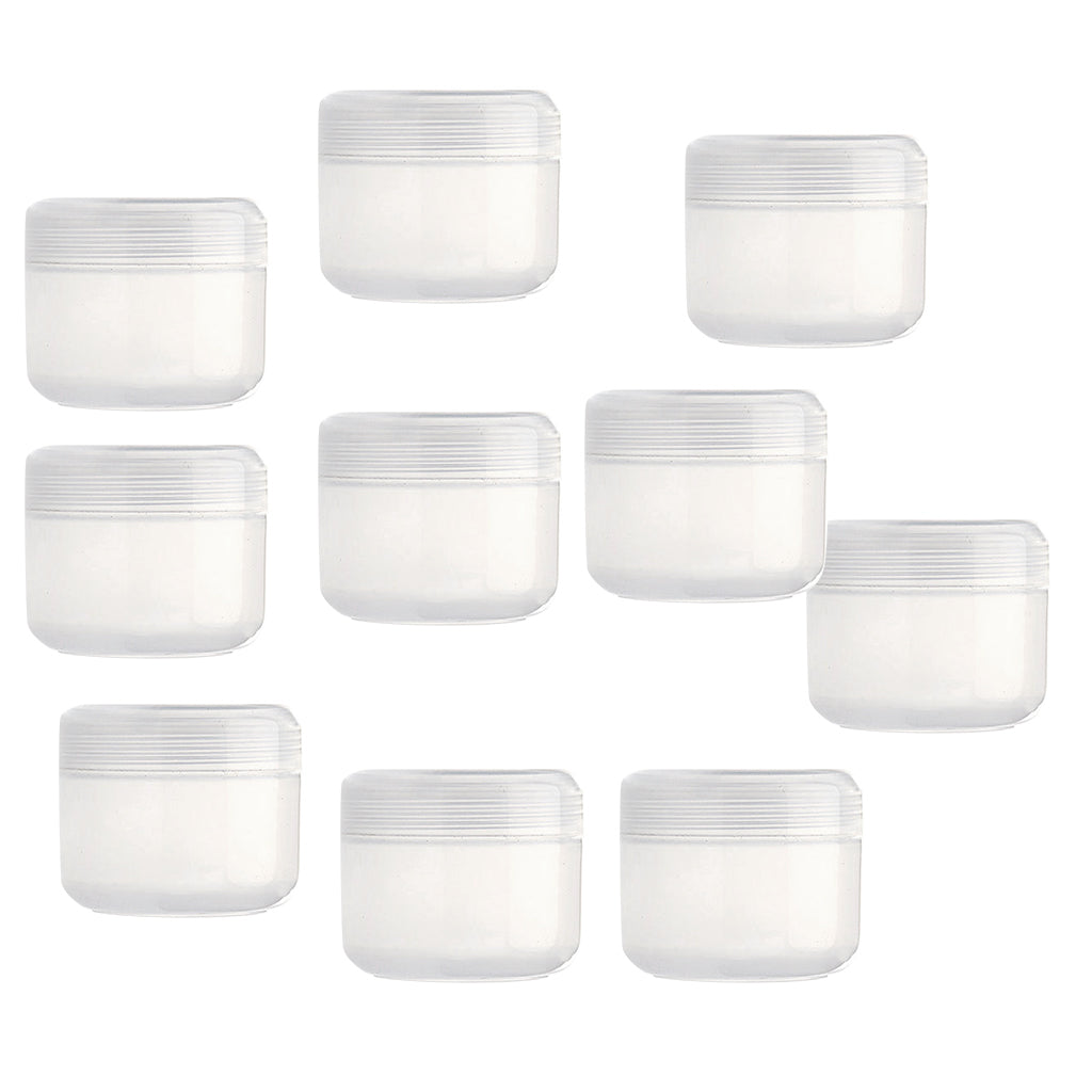 Refillable Plastic Empty Face Cream Cosmetic Container with Lid Clear-100g