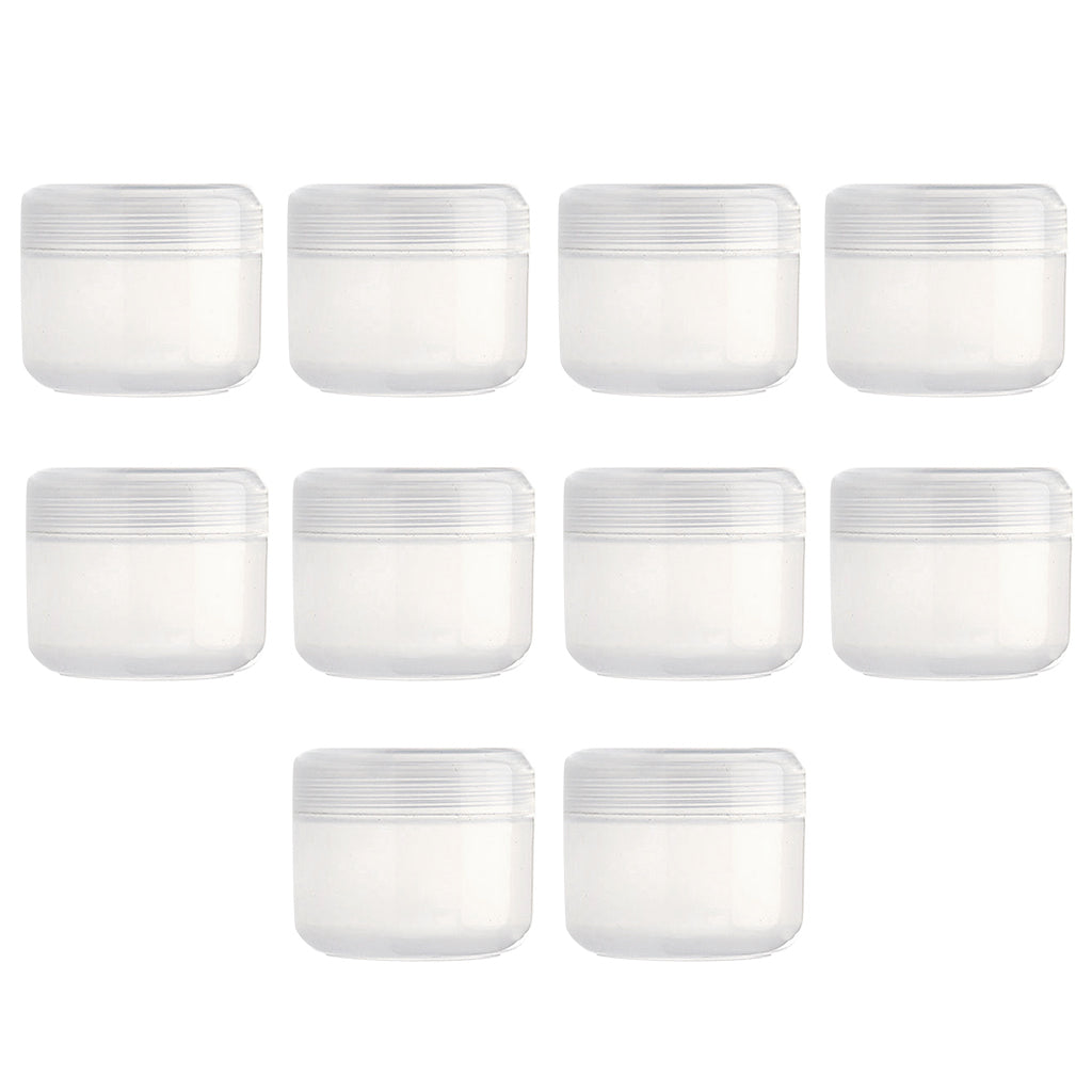 Refillable Plastic Empty Face Cream Cosmetic Container with Lid Clear-100g