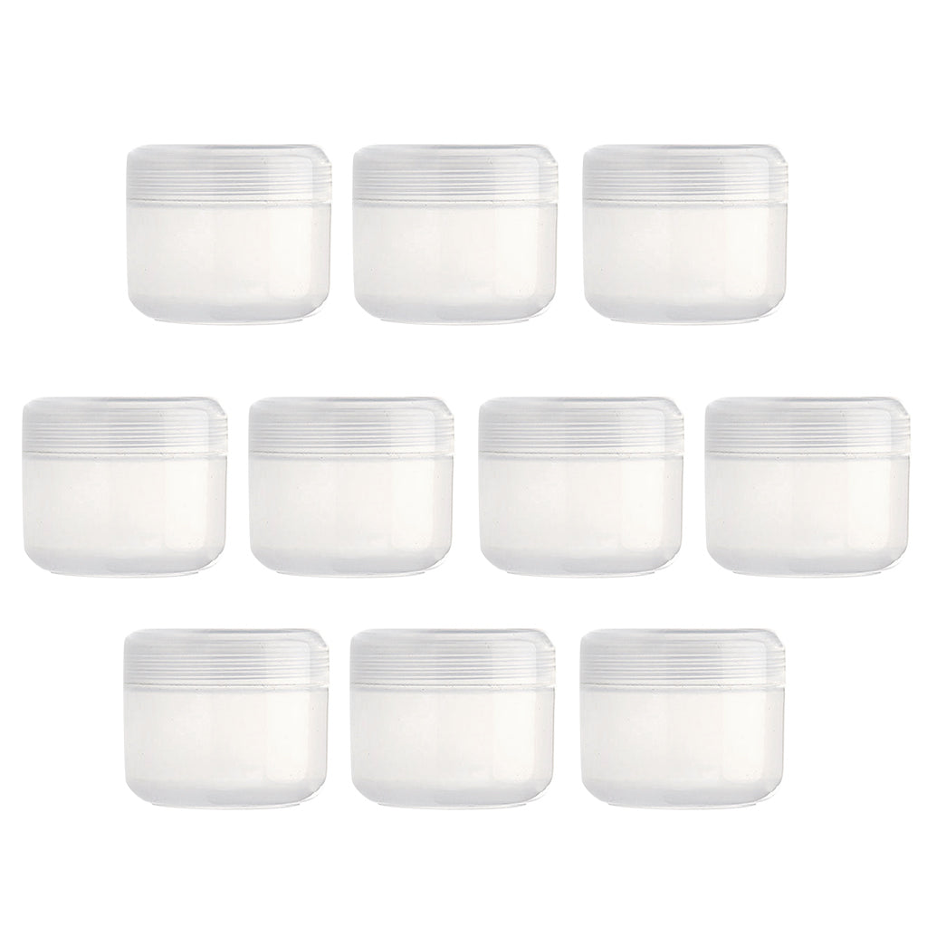 Refillable Plastic Empty Face Cream Cosmetic Container with Lid Clear-100g