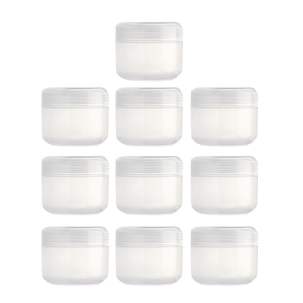 Refillable Plastic Empty Face Cream Cosmetic Container with Lid Clear-100g