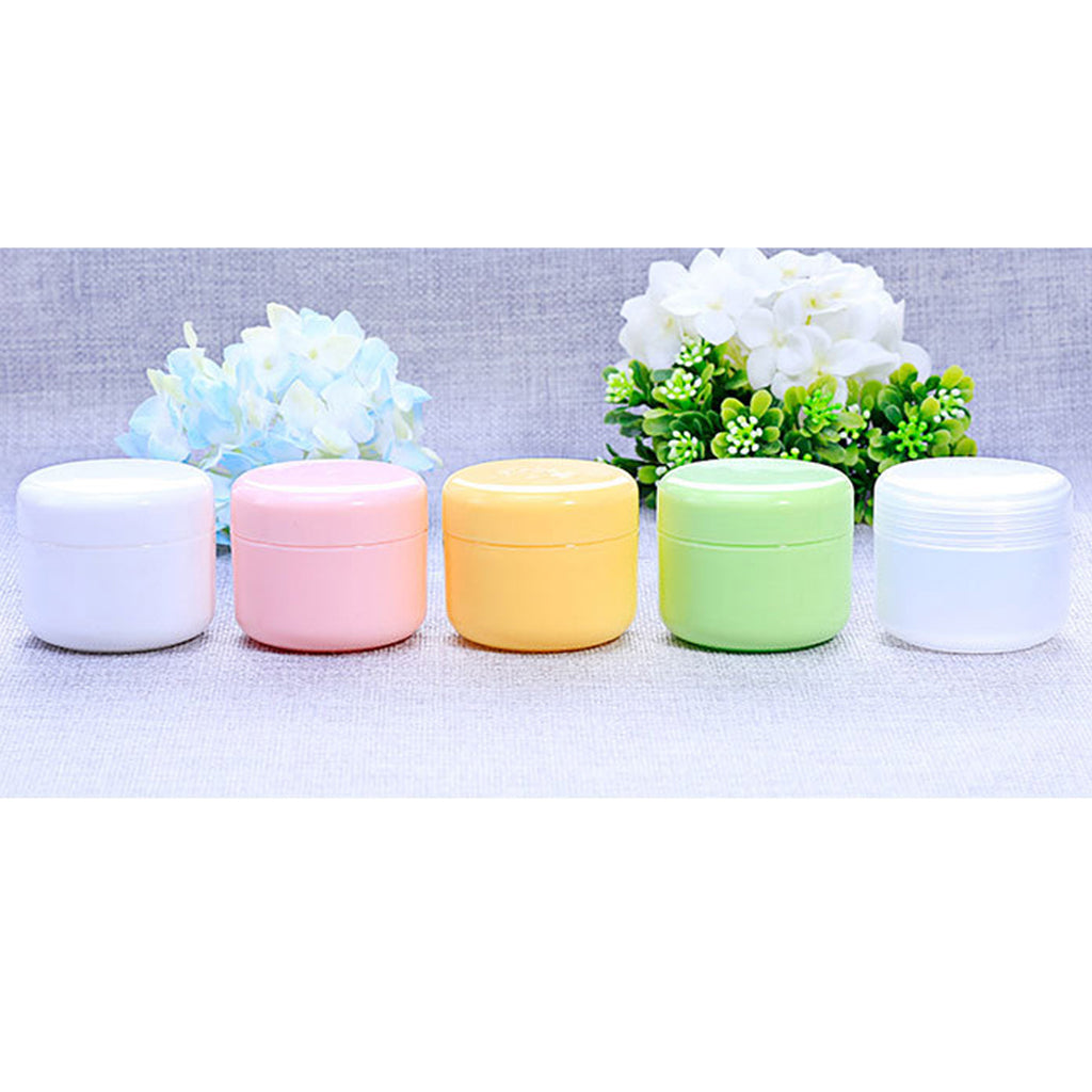 Refillable Plastic Empty Face Cream Cosmetic Container with Lid Clear-100g