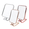 Durable Makeup Mirror Dormitory Bathroom Square Free-Standing Mirrors Silver