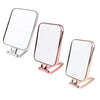 Durable Makeup Mirror Dormitory Bathroom Square Free-Standing Mirrors Silver