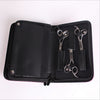 Soft Leather Hair Scissor Shears Case Hairdressing Comb Pouch Holster White