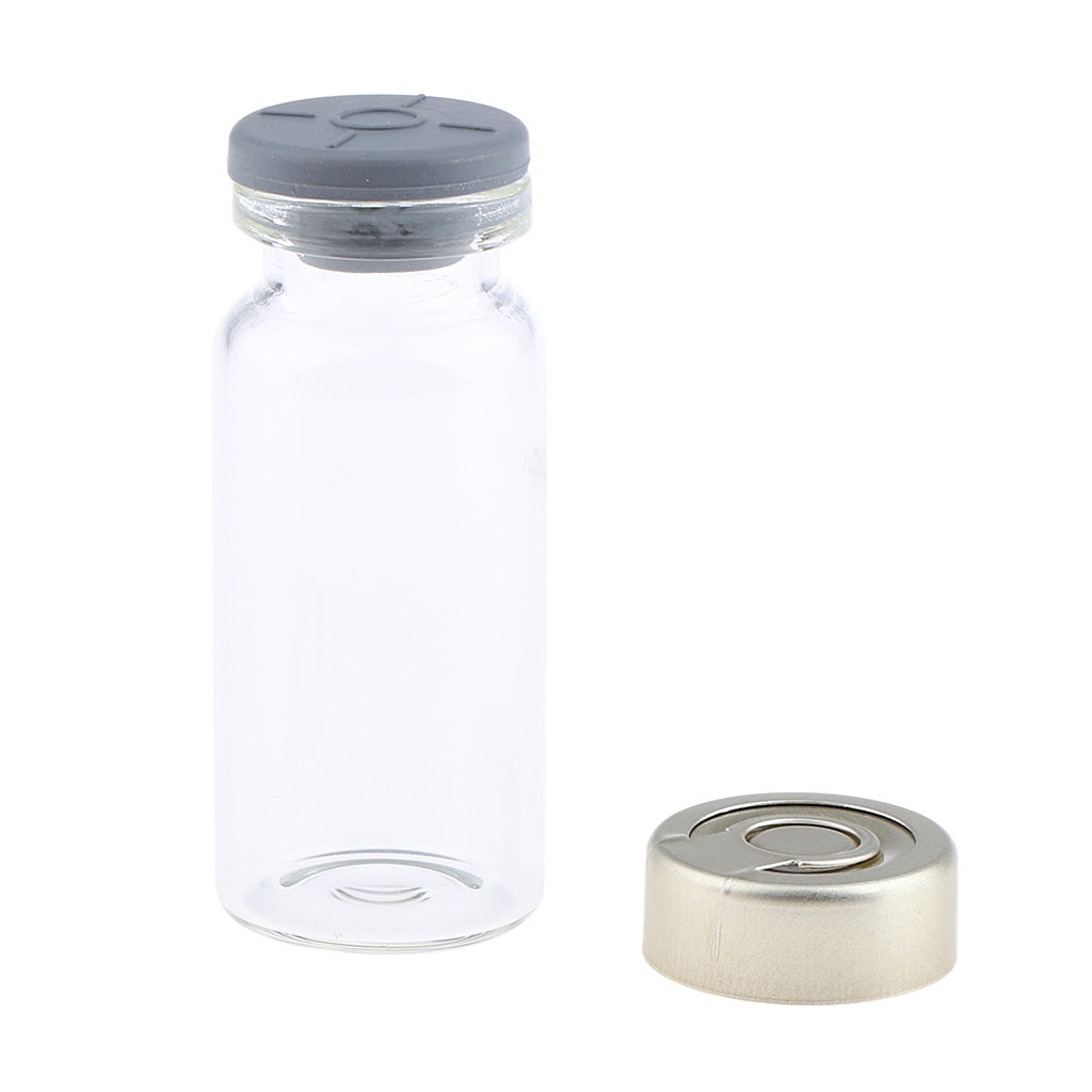 20Pcs Empty Sterile Glass Sealed Serum Vials Bottles Liquid Containers 10ml