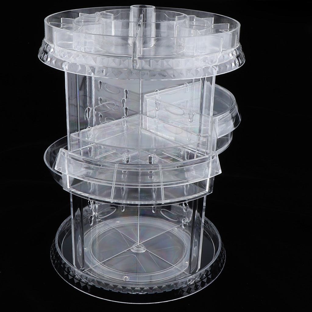 Large 360 Rotating Spinning Makeup Organizer Cosmetics Display Holder Stand B019-5