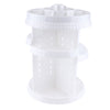 Makeup Organizer 360 Rotating Multi-Function Plastic Cosmetic Storage Box White