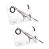 2x Stainless Nail Art Paint Makeup Foundation Mixing Palette w/ Spatula Set