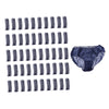 50pcs Nonwoven Underwear Panties Handy Briefs for Travel Hotel Spa Blue