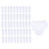 50pcs Nonwoven Underwear Panties Handy Briefs for Travel Hotel Spa White