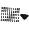 50pcs Nonwoven Underwear Panties Handy Briefs Set for Travel Hotel Spa Black