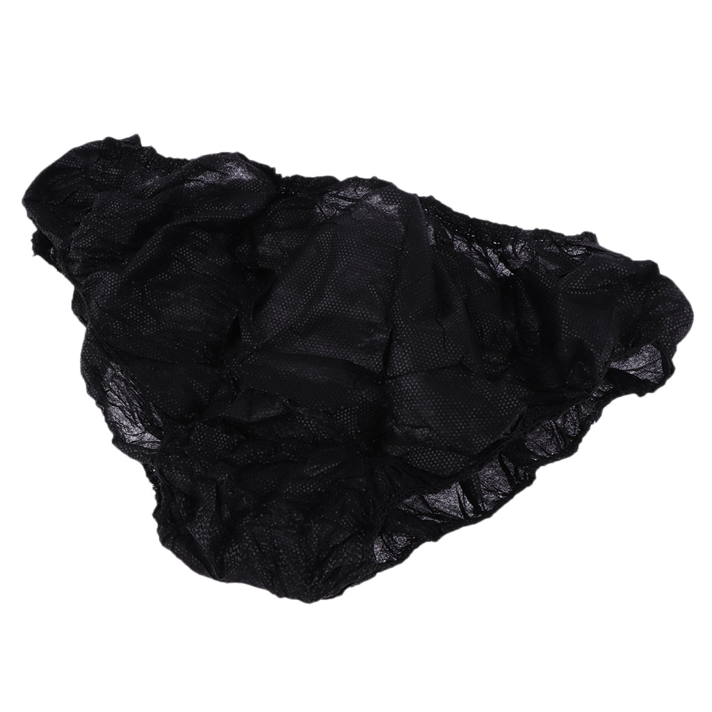 50pcs Nonwoven Underwear Panties Handy Briefs Set for Travel Hotel Spa Black