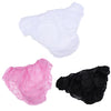 50pcs Nonwoven Underwear Panties Handy Briefs Set for Travel Hotel Spa Black