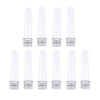 10x 40/50ml Plastic Test Tubes Vial Sample Container with Caps purplish red