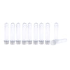 10x 40/50ml Plastic Test Tubes Vial Sample Container with Caps purplish red