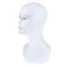 Mannequin Head Male Pro Cosmetology Wigs Hats Necklace Display Model White