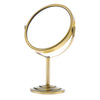 6in Round Tabletop Vanity Swivel Makeup Mirror 2-sided 2x Magnifying Bronze