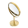 6in Round Tabletop Vanity Swivel Makeup Mirror 2-sided 2x Magnifying Bronze