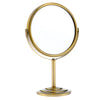 6in Round Tabletop Vanity Swivel Makeup Mirror 2-sided 2x Magnifying Bronze