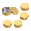 5pcs Empty Makeup Aluminium Pot Jar Tin Lip Balm Container Storage Box 150ml