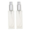 2Pcs 30ml Glass Perfume Empty Bottle Atomizer Pump Sprayer Refillable Travel Silver