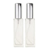 2Pcs 30ml Glass Perfume Empty Bottle Atomizer Pump Sprayer Refillable Travel Silver