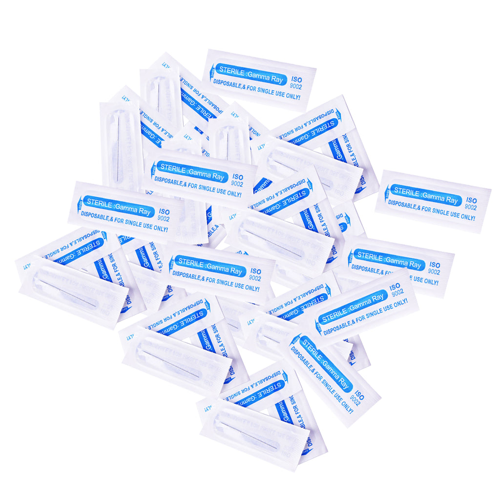 100 Pieces Microblading Permanent Makeup Needles For Tattoo Eyebrow Pen 3R