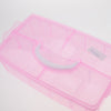 10 Grids Handheld Storage Box Case Home Organizer Earring Jewelry Container Pink