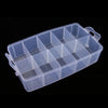 10 Grids Handheld Storage Box Case Home Organizer Earring Jewelry Container White