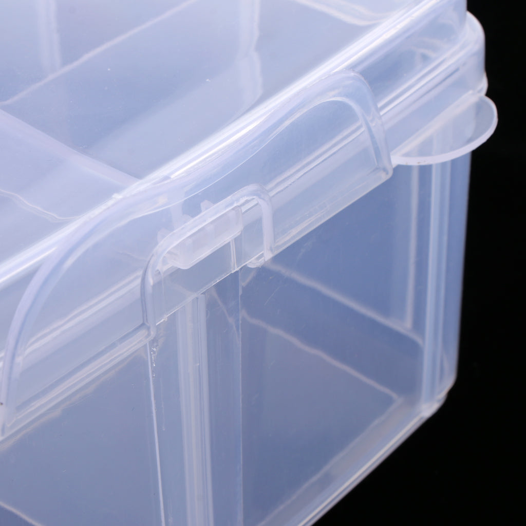 10 Grids Handheld Storage Box Case Home Organizer Earring Jewelry Container White