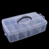 10 Grids Handheld Storage Box Case Home Organizer Earring Jewelry Container White