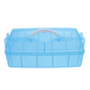 10 Grids Handheld Storage Box Case Home Organizer Earring Jewelry Container Blue