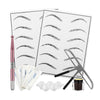 Eyebrow Permanent Needles Ruler Ring Cup Skin Pratice Microblading Pen Set Pink