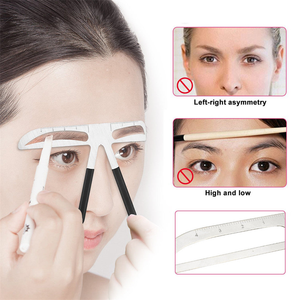 Eyebrow Permanent Needles Ruler Ring Cup Skin Pratice Microblading Pen Set Pink