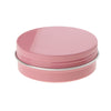 10x 60ml Round Aluminum Cosmetics Cream Empty Lip Balm Containers Jars Tin Pink