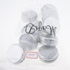 10x 60ml Round Aluminum Cosmetics Cream Empty Lip Balm Containers Jars Tin Silver