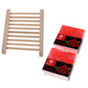 2 Pieces Essential Oil Face Bath Shower Soap Bar + Wood Dish Rose