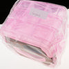 3 Tiers Large Plastic Storage Box Case Nail Art Craft Makeup Organizer & Lid Pink