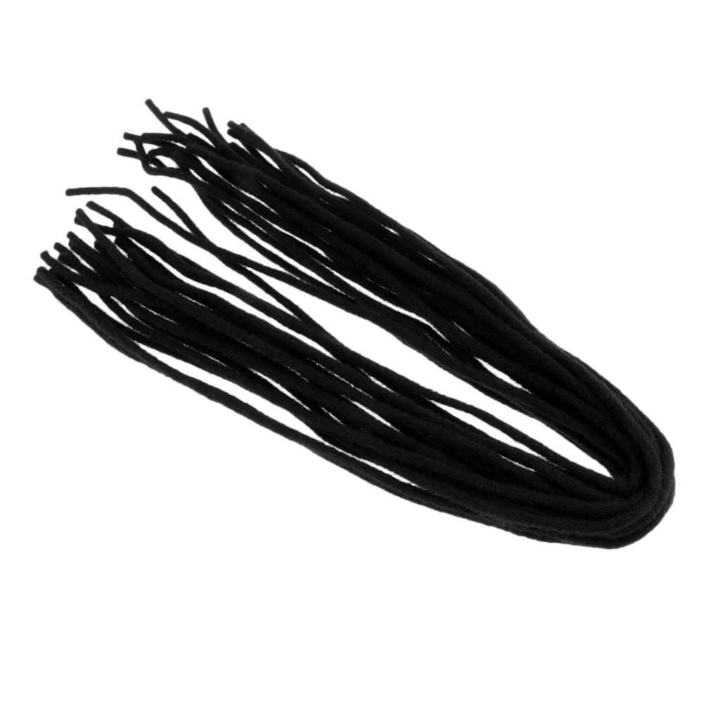 20Pcs Heat Resistant Synthetic Braiding Hair Dreadlocks Extension Braid Black