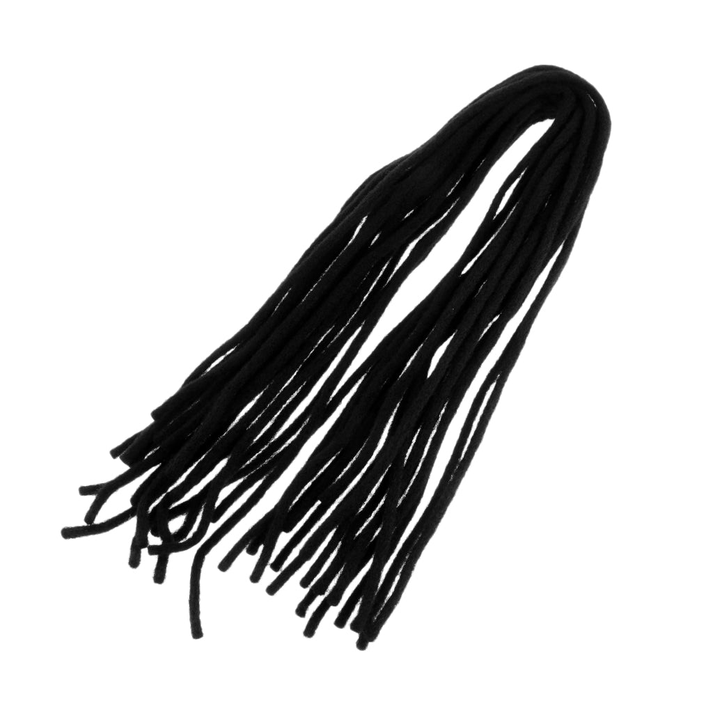 20Pcs Heat Resistant Synthetic Braiding Hair Dreadlocks Extension Braid Black