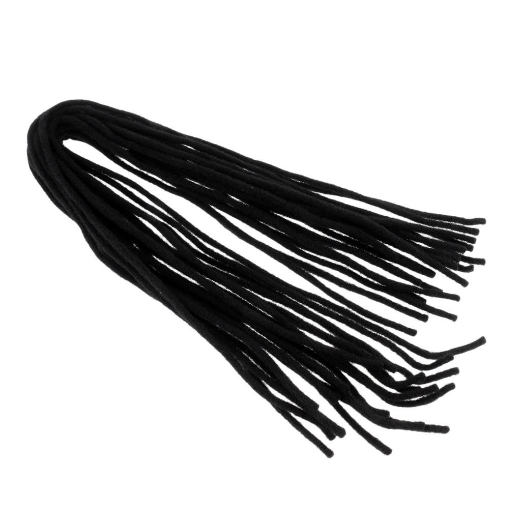 20Pcs Heat Resistant Synthetic Braiding Hair Dreadlocks Extension Braid Black